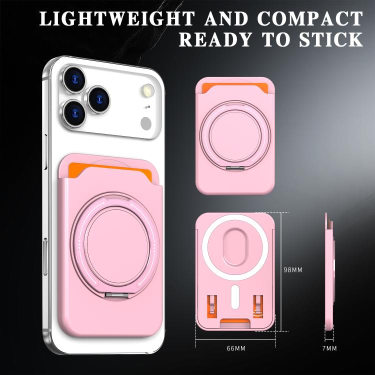 Colourful Ring MagSafe Magnetic 360-Degree Rotating Stand Card Holder