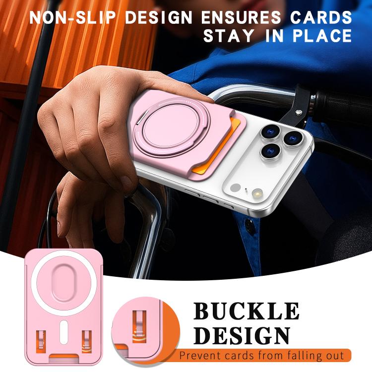 Colourful Ring MagSafe Magnetic 360-Degree Rotating Stand Card Holder