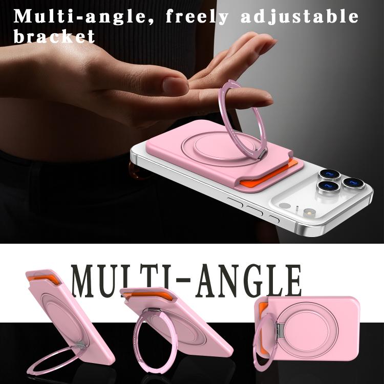 Colourful Ring MagSafe Magnetic 360-Degree Rotating Stand Card Holder