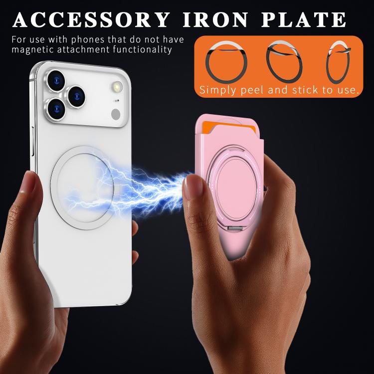 Colourful Ring MagSafe Magnetic 360-Degree Rotating Stand Card Holder