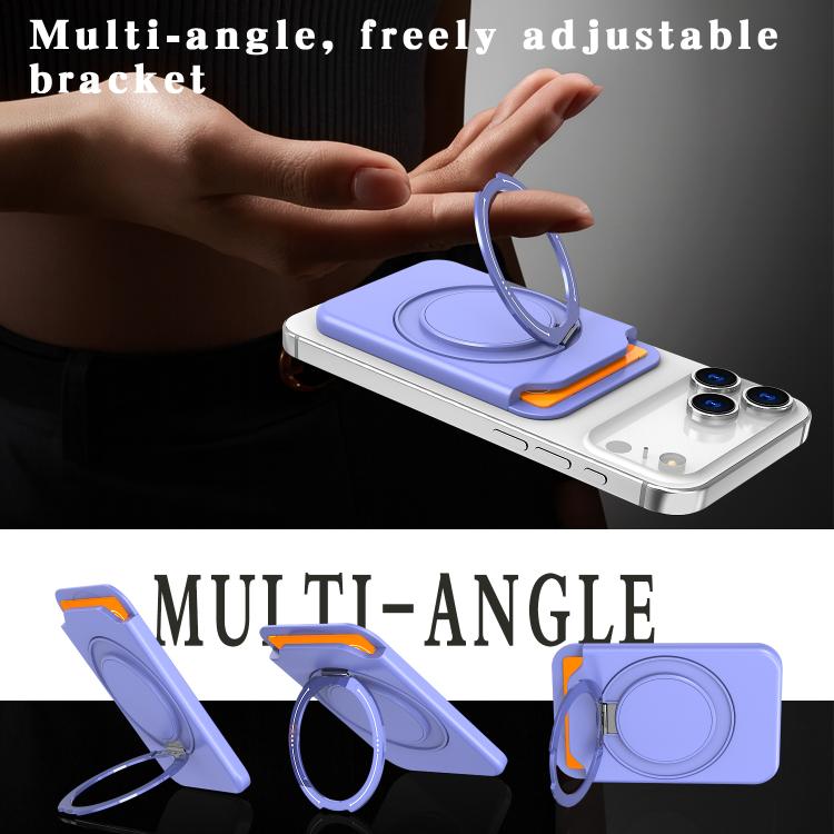 Colourful Ring MagSafe Magnetic 360-Degree Rotating Stand Card Holder