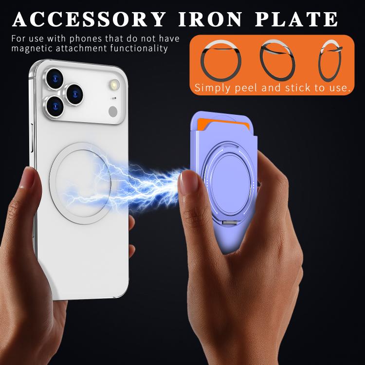 Colourful Ring MagSafe Magnetic 360-Degree Rotating Stand Card Holder