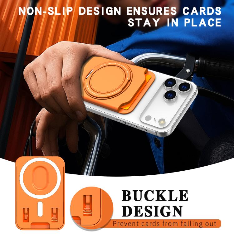 Colourful Ring MagSafe Magnetic 360-Degree Rotating Stand Card Holder