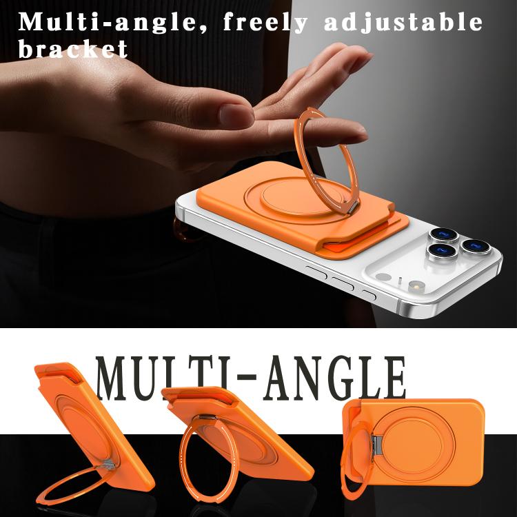 Colourful Ring MagSafe Magnetic 360-Degree Rotating Stand Card Holder