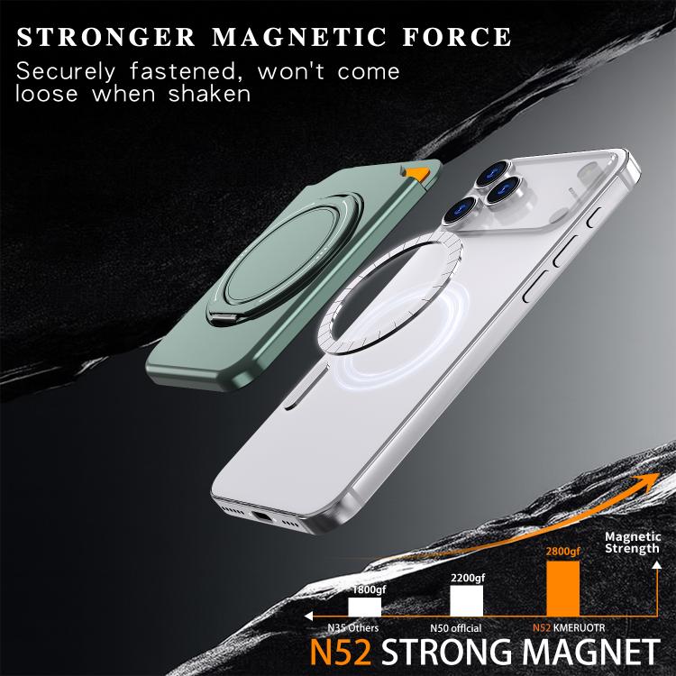 Colourful Ring MagSafe Magnetic 360-Degree Rotating Stand Card Holder