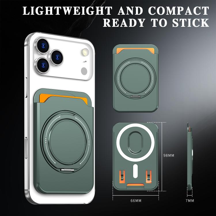 Colourful Ring MagSafe Magnetic 360-Degree Rotating Stand Card Holder