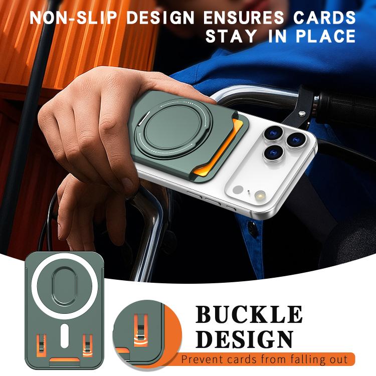 Colourful Ring MagSafe Magnetic 360-Degree Rotating Stand Card Holder