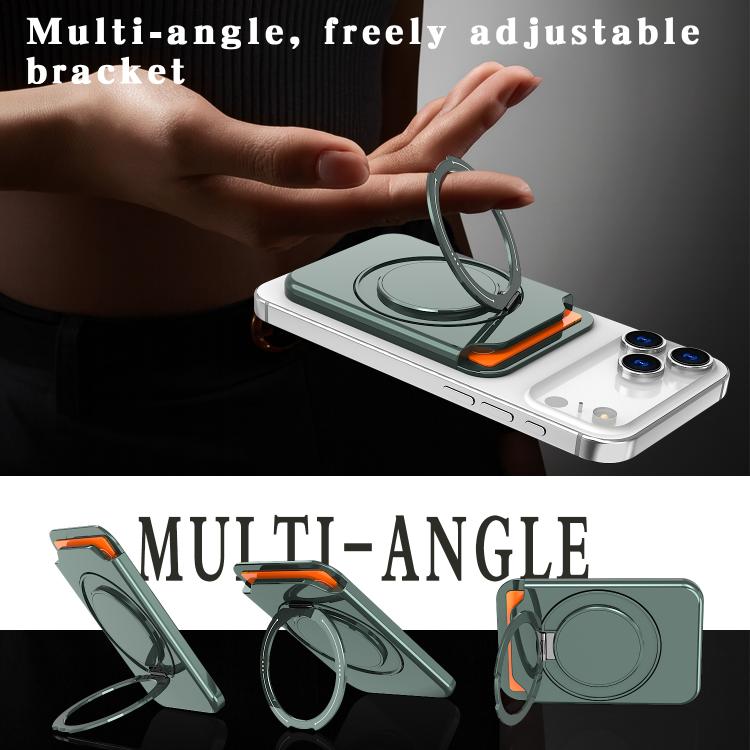 Colourful Ring MagSafe Magnetic 360-Degree Rotating Stand Card Holder