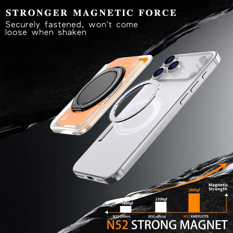 Colourful Ring MagSafe Magnetic 360-Degree Rotating Stand Card Holder