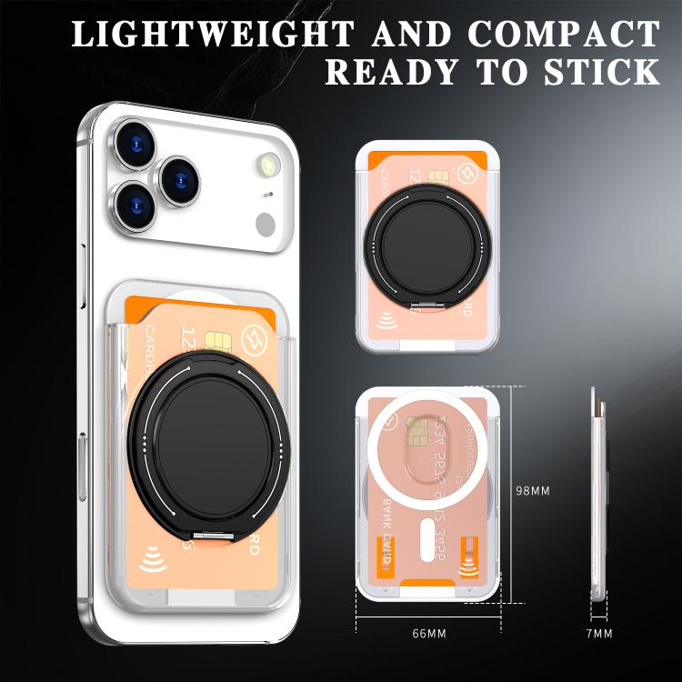 Colourful Ring MagSafe Magnetic 360-Degree Rotating Stand Card Holder