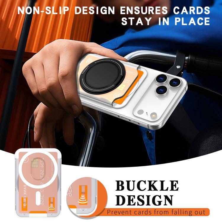 Colourful Ring MagSafe Magnetic 360-Degree Rotating Stand Card Holder