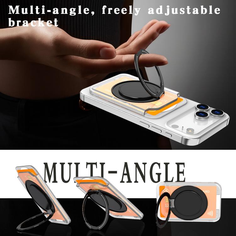 Colourful Ring MagSafe Magnetic 360-Degree Rotating Stand Card Holder