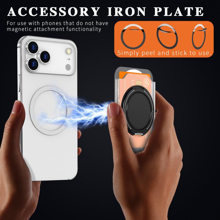 Colourful Ring MagSafe Magnetic 360-Degree Rotating Stand Card Holder