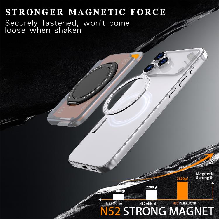 Colourful Ring MagSafe Magnetic 360-Degree Rotating Stand Card Holder