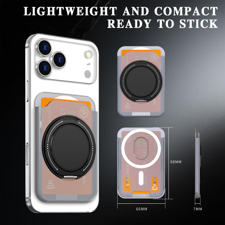 Colourful Ring MagSafe Magnetic 360-Degree Rotating Stand Card Holder