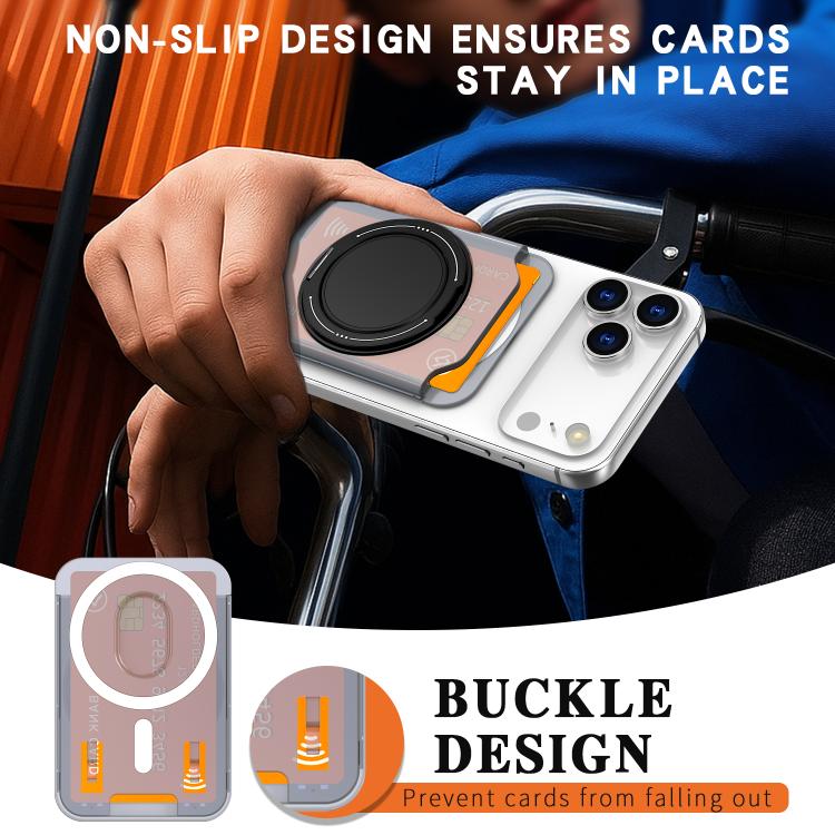 Colourful Ring MagSafe Magnetic 360-Degree Rotating Stand Card Holder