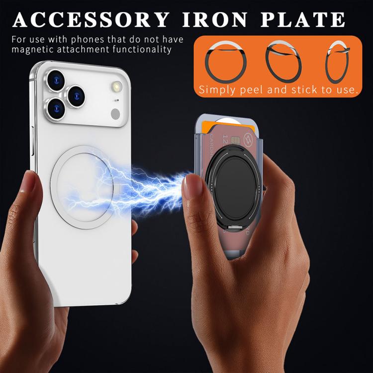 Colourful Ring MagSafe Magnetic 360-Degree Rotating Stand Card Holder