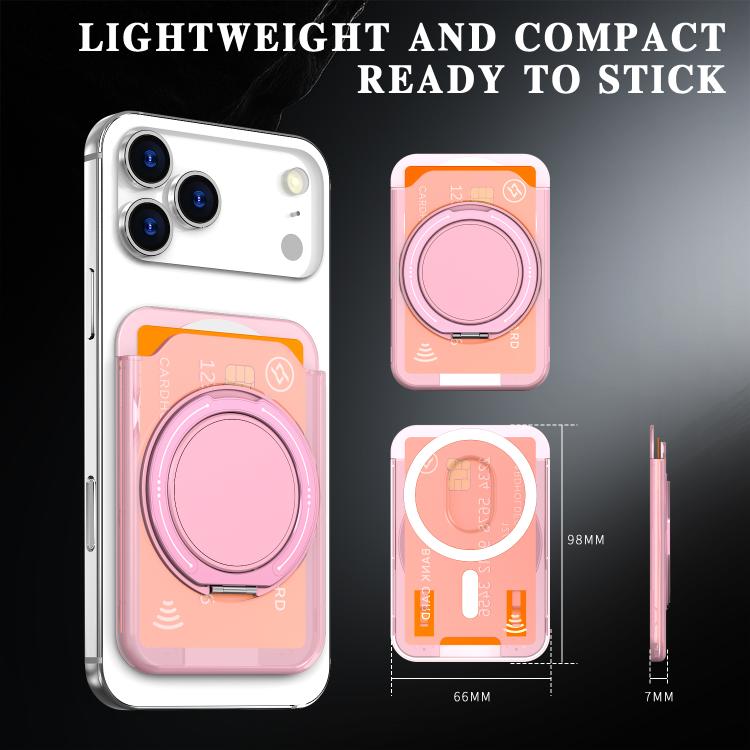 Colourful Ring MagSafe Magnetic 360-Degree Rotating Stand Card Holder