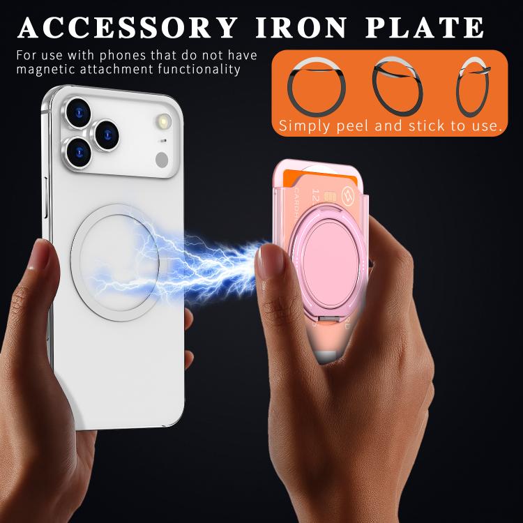 Colourful Ring MagSafe Magnetic 360-Degree Rotating Stand Card Holder