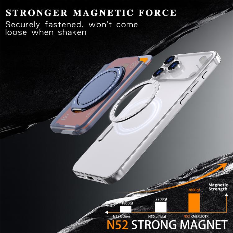 Colourful Ring MagSafe Magnetic 360-Degree Rotating Stand Card Holder