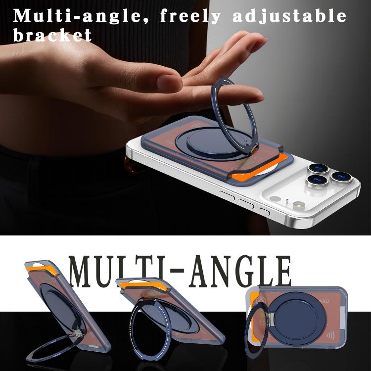 Colourful Ring MagSafe Magnetic 360-Degree Rotating Stand Card Holder