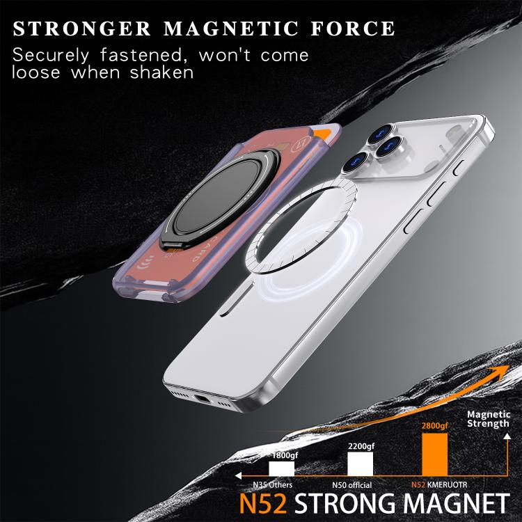 Colourful Ring MagSafe Magnetic 360-Degree Rotating Stand Card Holder