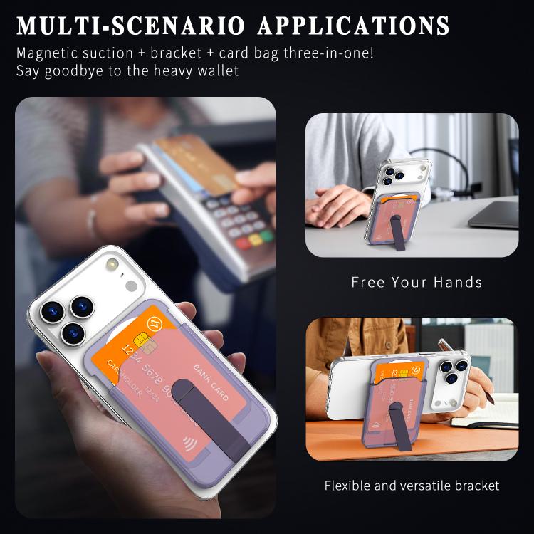Vertical Color MagSafe Magnetic Vertical Stand Card Holder