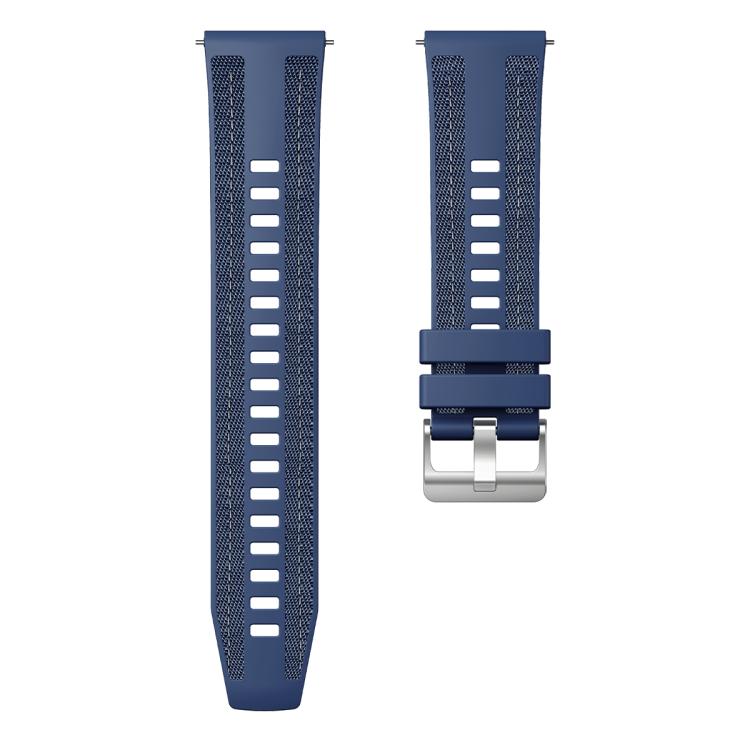 For OPPO Watch S Composite Weave Nylon Silicone Watch Band