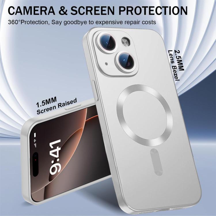 For iPhone 13 Ultra thin Metallic TPU MagSafe Phone Case with Lens Film