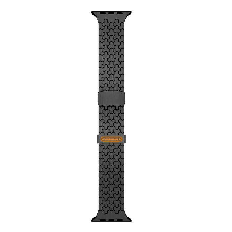 For Apple Watch 42 / 44 / 45 / 46 / 49mm Y-shaped Double Magnetic Stainless Steel Watch Band