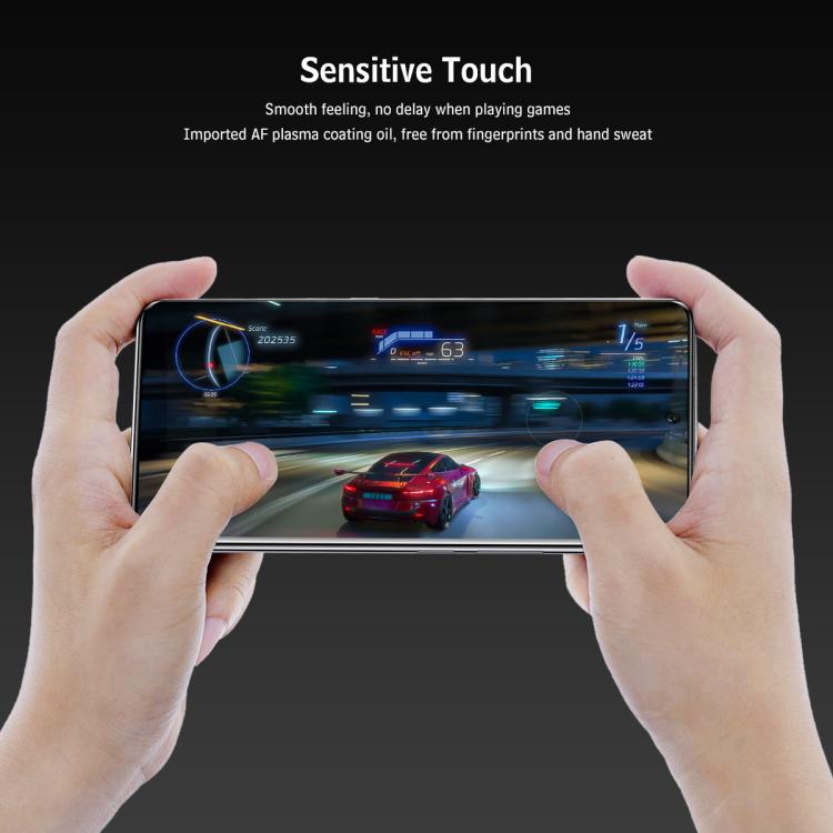 For Honor Magic8 Pro ENKAY Hat-Prince Heat Bending Full Coverage Tempered Glass Film, Support Ultrasonic Fingerprint Unlocking