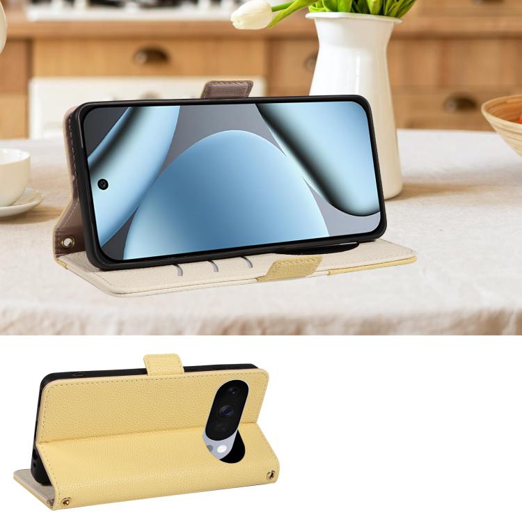 For Google Pixel 10 Pro Litchi Texture Wallet Mirror Leather Phone Case