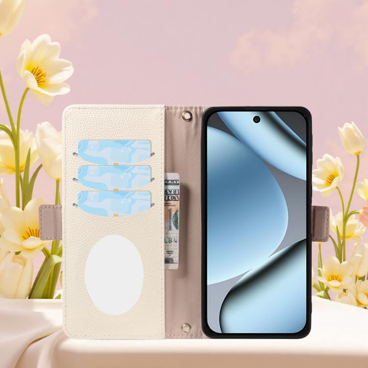 For Google Pixel 10 Pro Litchi Texture Wallet Mirror Leather Phone Case