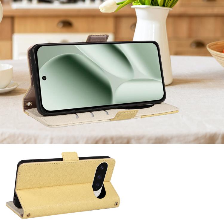 For Google Pixel 10 Pro XL Litchi Texture Wallet Mirror Leather Phone Case