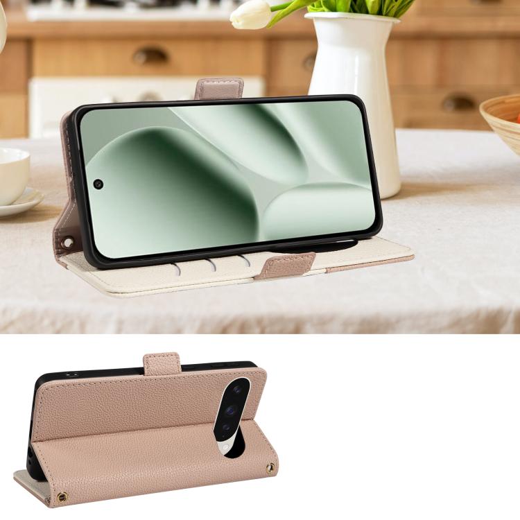 For Google Pixel 10 Pro XL Litchi Texture Wallet Mirror Leather Phone Case