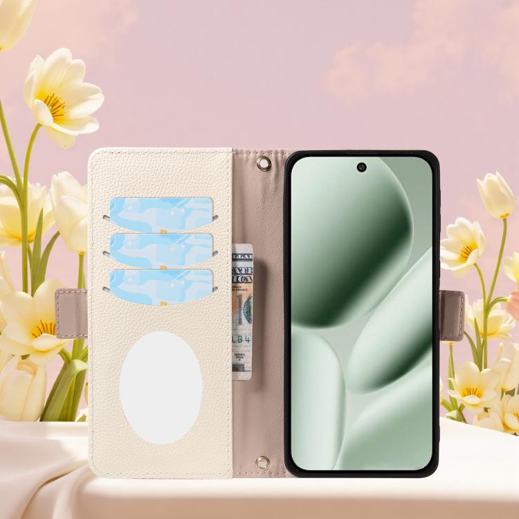 For Google Pixel 10 Pro XL Litchi Texture Wallet Mirror Leather Phone Case