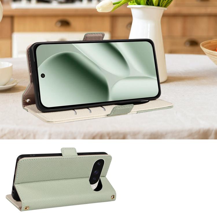 For Google Pixel 10 Pro XL Litchi Texture Wallet Mirror Leather Phone Case