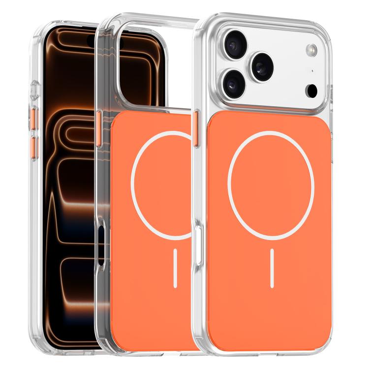 For iPhone 17 Pro Gold-Orange Original Color MagSafe Shockproof Phone Case