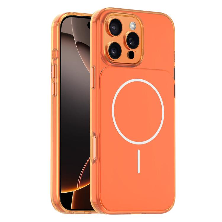 For iPhone 16 Pro Gold-Orange Original Color MagSafe Shockproof Phone Case