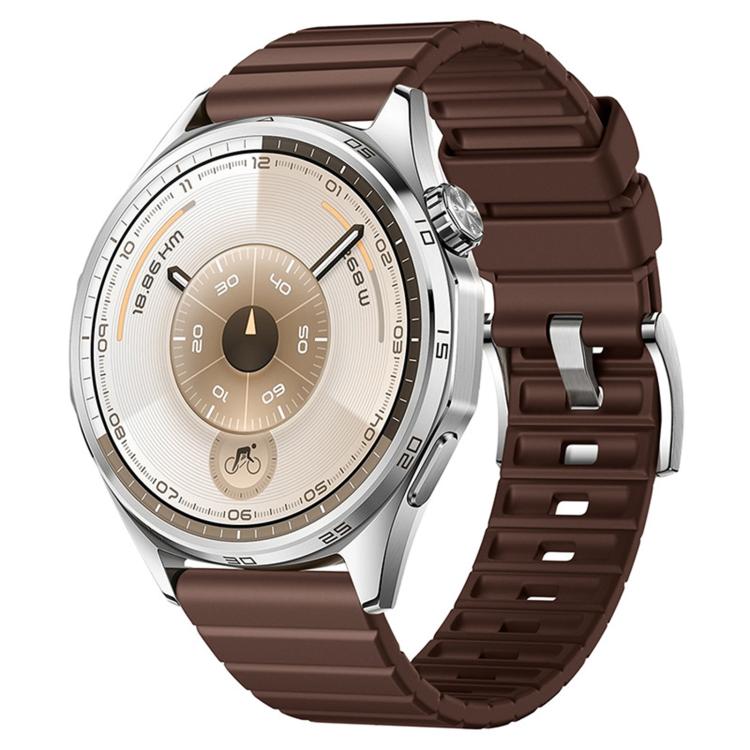 22mm Staircase Texture Solid Color Fluororubber Watch Band