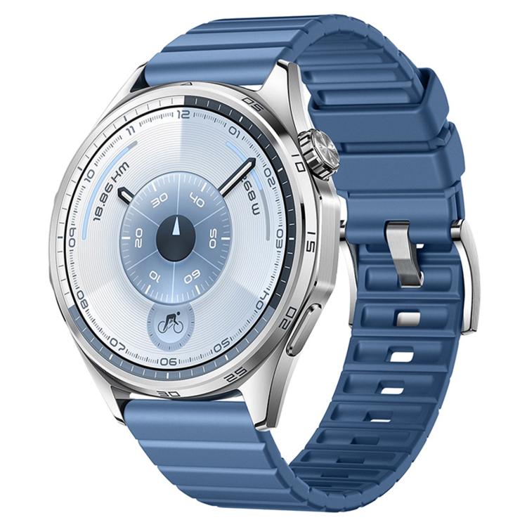 22mm Staircase Texture Solid Color Fluororubber Watch Band
