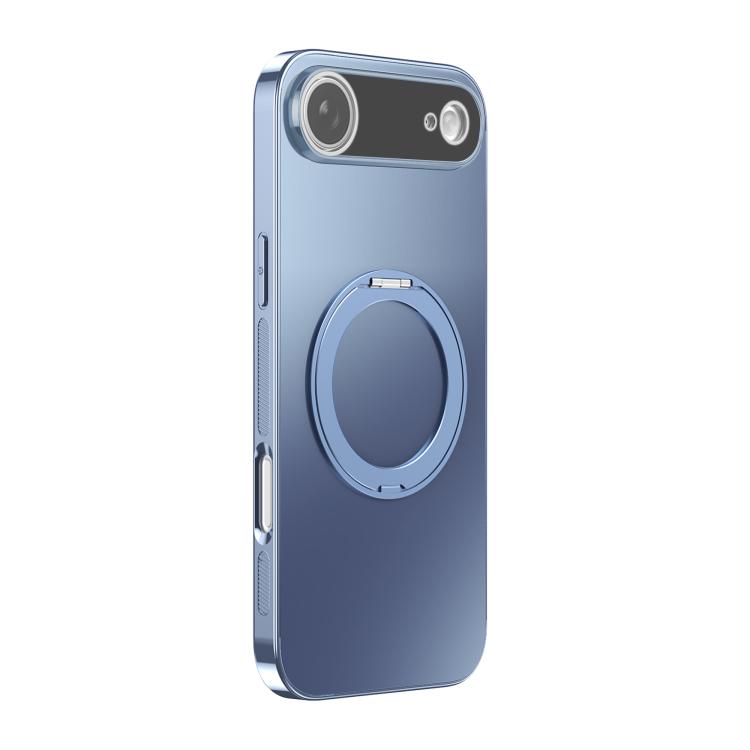For iPhone Air 360 Degree Rotating Holder MagSafe Electroplated Phone Case with Lens Cover