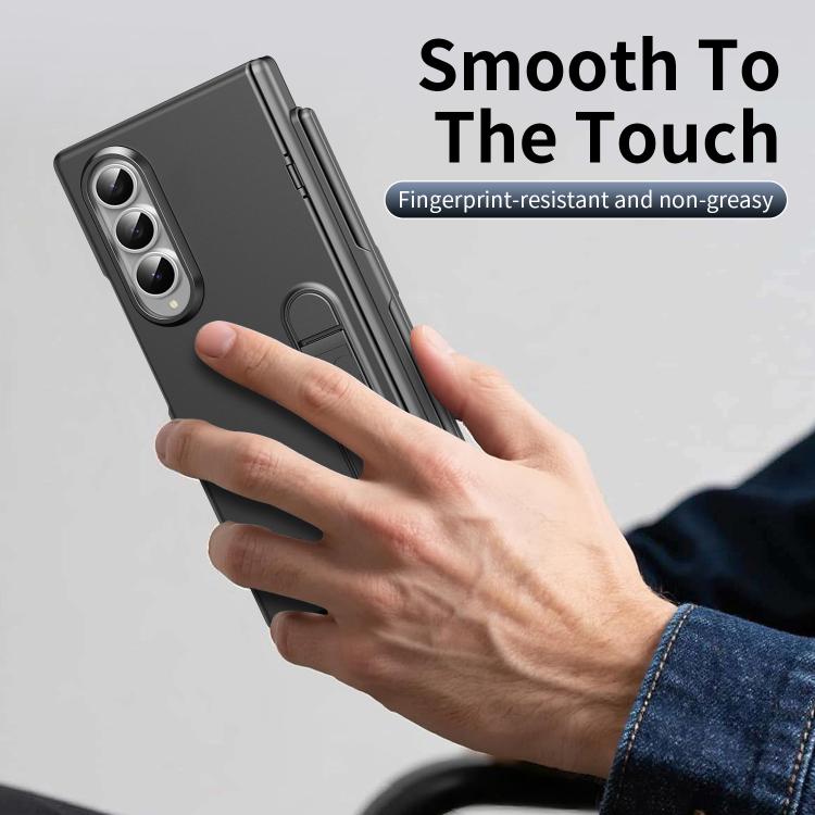 For Samsung Galaxy Z Fold3 5G Blazing Flame Case-Film Integrated Shockproof Phone Case with Pen