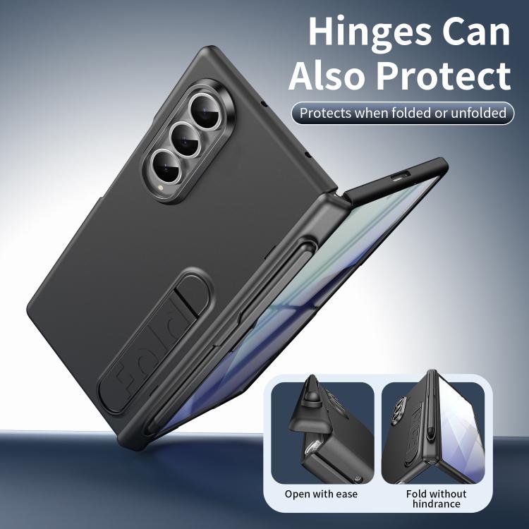 For Samsung Galaxy Z Fold3 5G Blazing Flame Case-Film Integrated Shockproof Phone Case with Pen