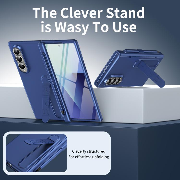 For Samsung Galaxy Z Fold4 Blazing Flame Case-Film Integrated Shockproof Phone Case with Pen
