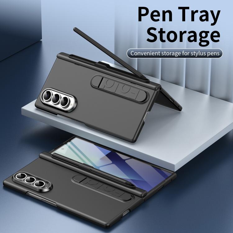 For Samsung Galaxy Z Fold4 Blazing Flame Case-Film Integrated Shockproof Phone Case with Pen