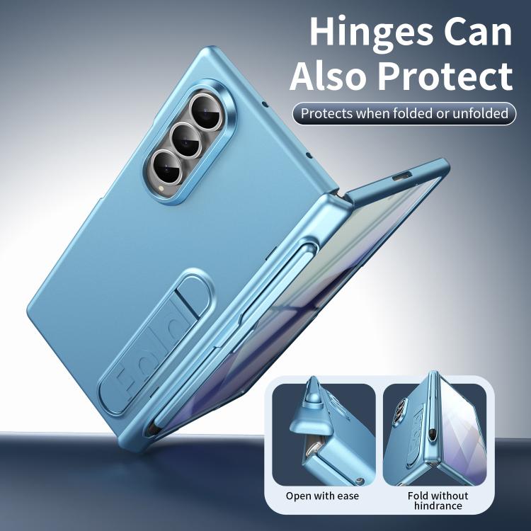 For Samsung Galaxy Z Fold4 Blazing Flame Case-Film Integrated Shockproof Phone Case with Pen