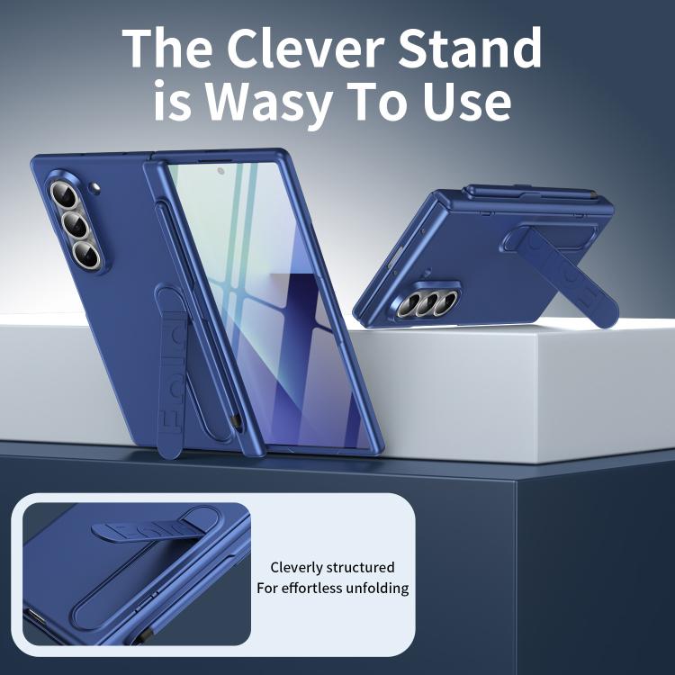 For Samsung Galaxy Z Fold5 5G Blazing Flame Case-Film Integrated Shockproof Phone Case with Pen