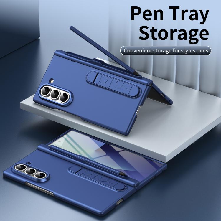 For Samsung Galaxy Z Fold5 5G Blazing Flame Case-Film Integrated Shockproof Phone Case with Pen