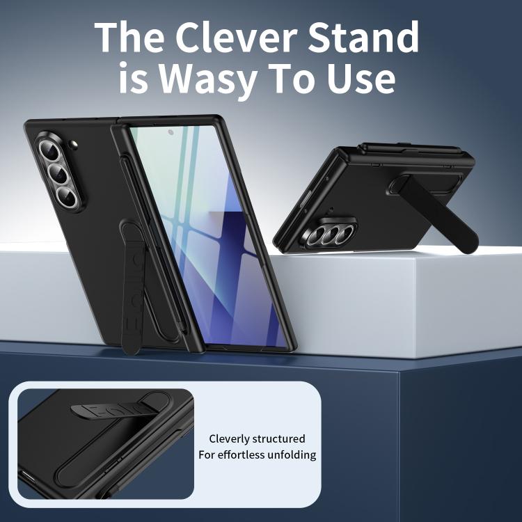 For Samsung Galaxy Z Fold5 5G Blazing Flame Case-Film Integrated Shockproof Phone Case with Pen